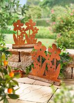 Dekoblume in Rost-Optik 