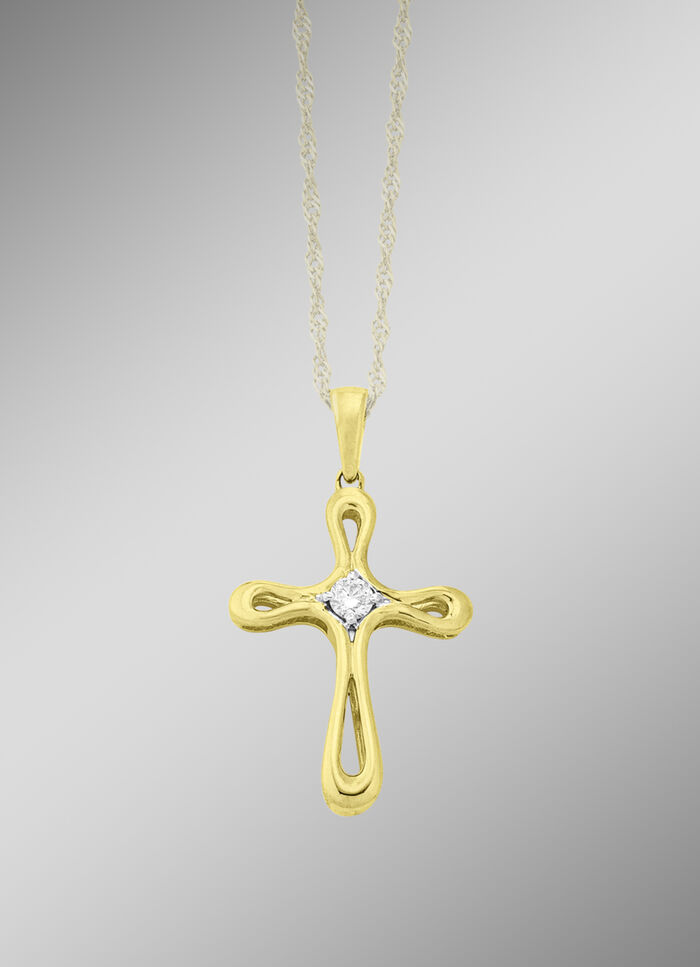 Klassischer Kreuz-Anhänger 