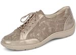 Waldl&auml;ufer, elegante Damen-Schn&uuml;rschuhe, Weite H, mit herausnehmbarem Fu&szlig;bett TAUPE