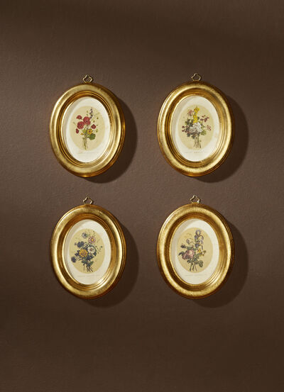 Bilder mit eindrucksvollen Holzrahmen, 4er-Set 