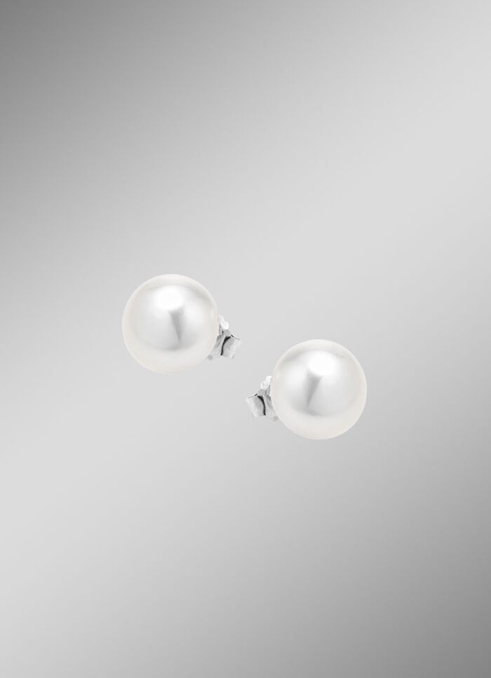 Strahlende Akzente – Ohrstecker mit Süßwasserperlen 