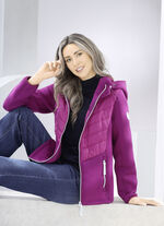 Jacke im Materialmix 