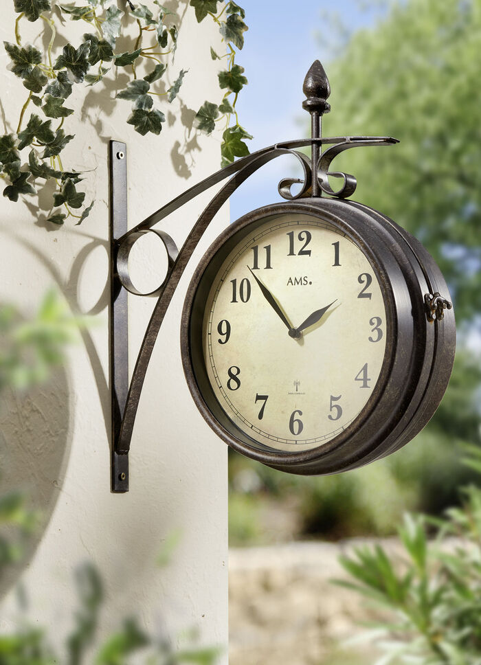 Funk-Wanduhr mit Seitenhalter 