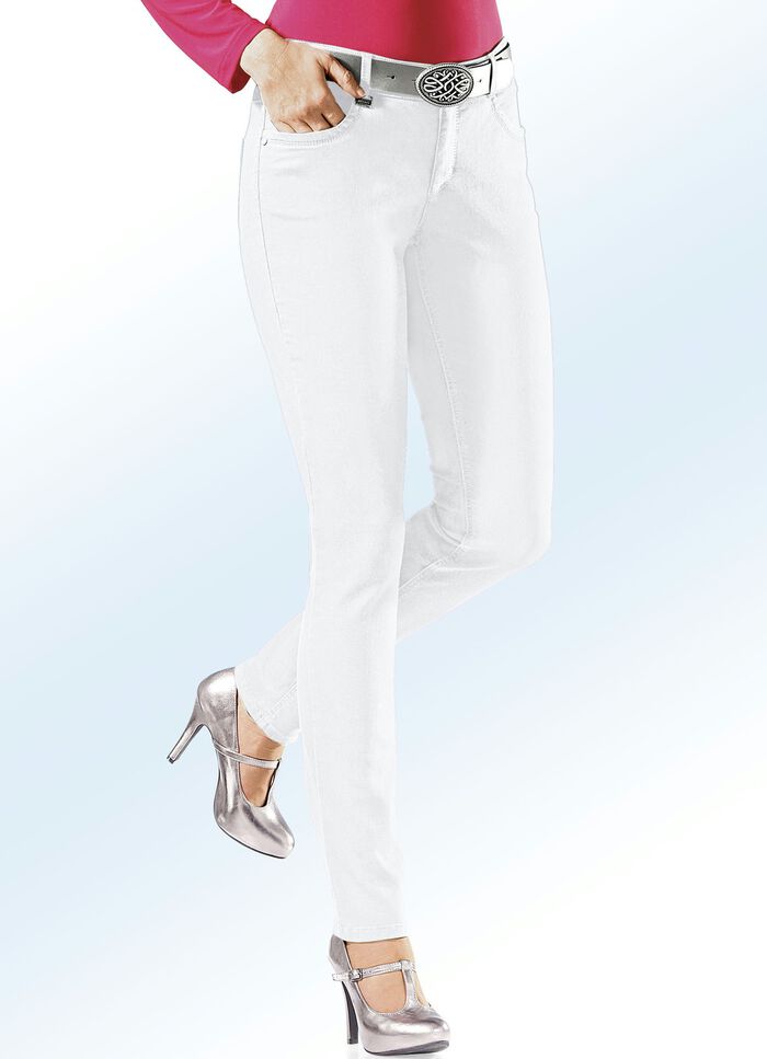 Magic-Jeans in 11 Farben WEISS