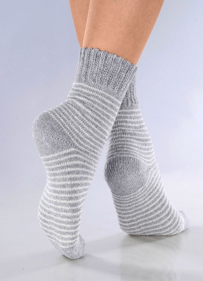 F&uuml;nferpack Socken mit kuscheliger Frottier-Innenseite 