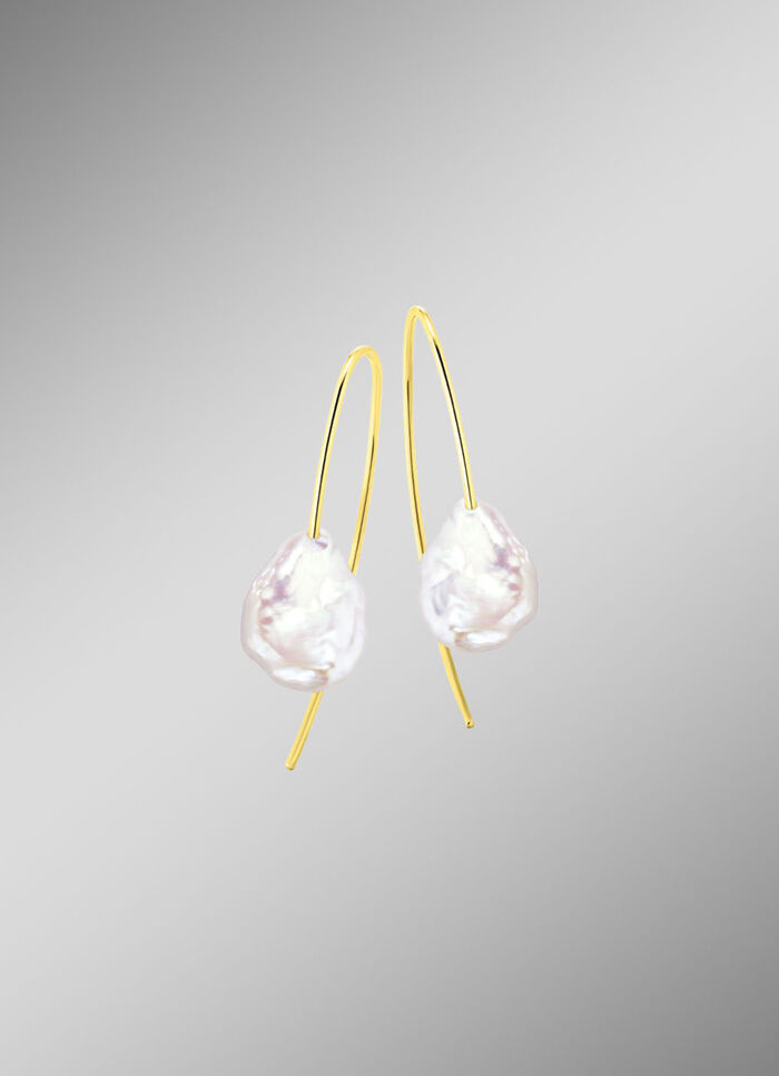 Ohrhacken mit Keshi-Perlen 