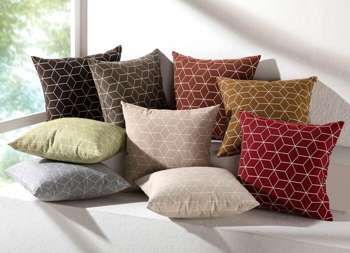 Moderne Kissenbez&uuml;ge in Jacquard-Qualit&auml;t 