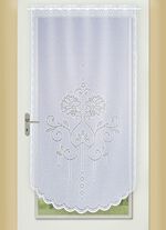 Fenster- und T&uuml;rbehang mit ausdrucksstarkem Dessin 