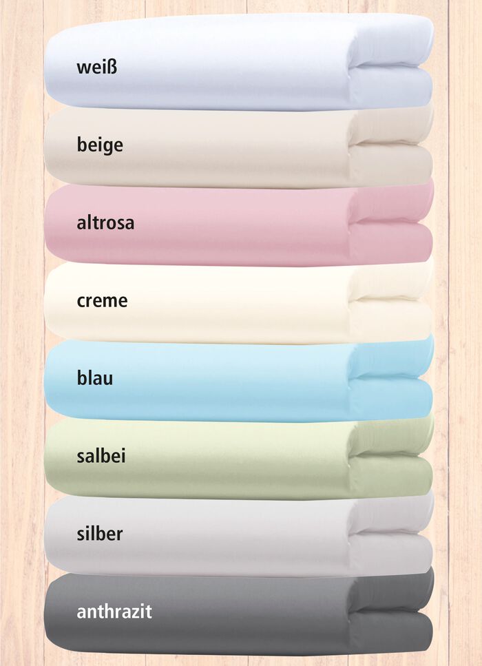 Jersey-Stretch-Elasthan-Spannbettt&uuml;cher Deluxe in hochwertiger Qualit&auml;t 