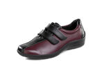 ELENA EDEN Slipper aus Nappaleder BORDEAUX-SCHWARZ