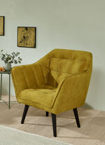 Stilvoller Sessel auf stabilem Holzgrundgestell OCKER