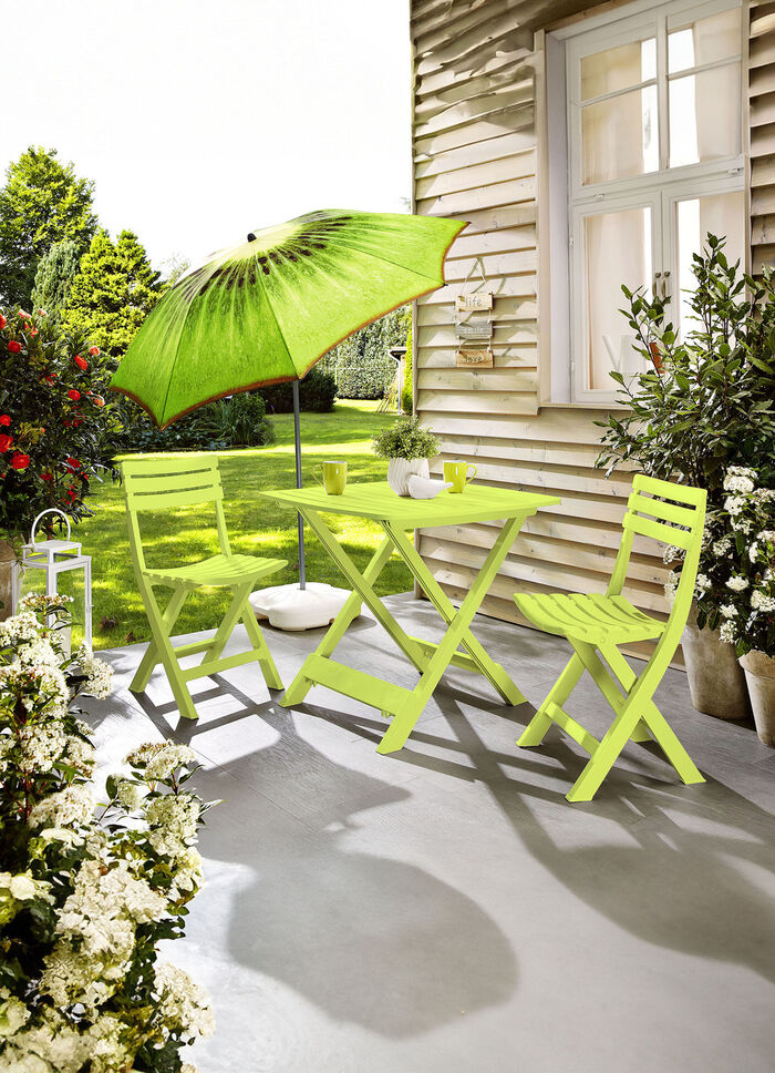 UV-beständiges Balkon-Set, 3-teilig LIMETTE