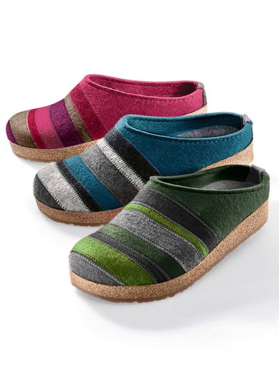 Haflinger Hausschuh aus Wollfilz 