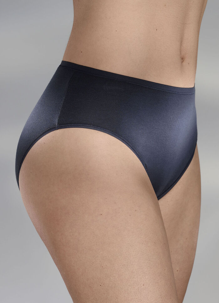 Schiesser Dreierpack Slips 2X SCHWARZ, 1X MARINE