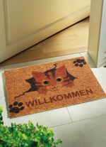 Fu&szlig;matte mit rutschhemmender Viny-R&uuml;ckseite BRAUN