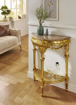 Konsole mit Marmor-Konglomeratplatte 