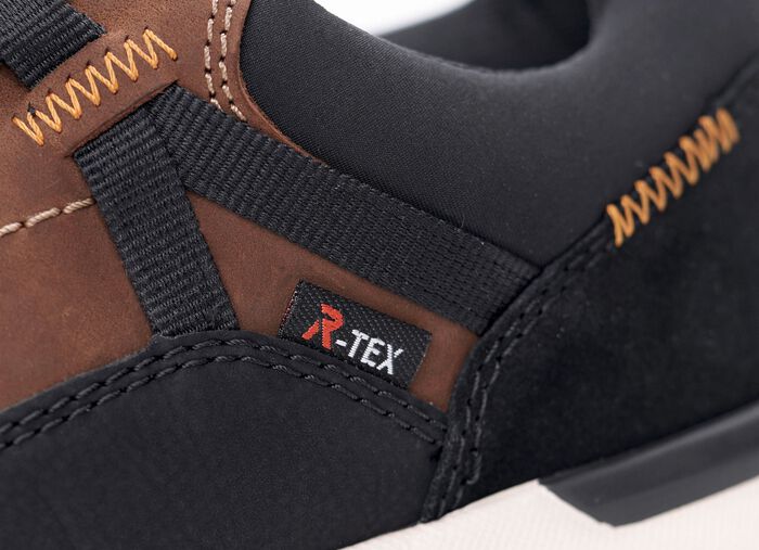 Rieker Sneaker mit Schn&uuml;rung BRAUN-SCHWARZ