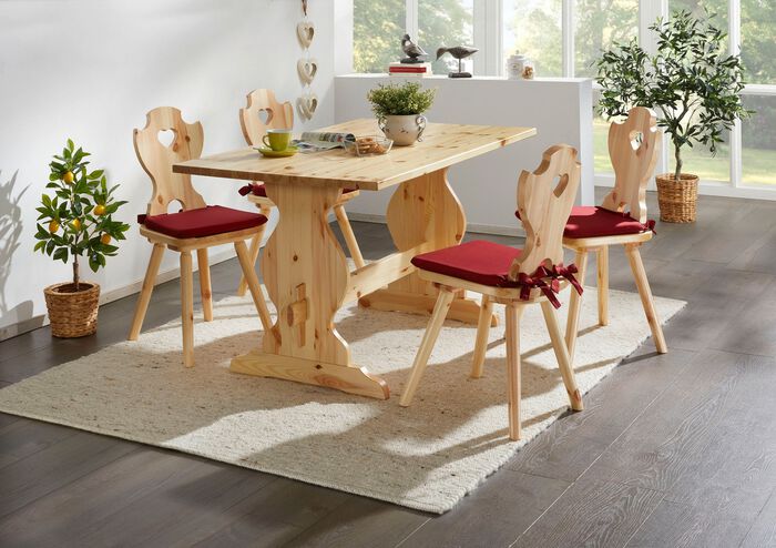 Esszimmerm&ouml;bel aus massivem Kiefernholz NATUR
