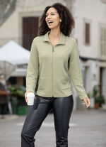 Blusenjacke mit aufgesetzten Taschen 