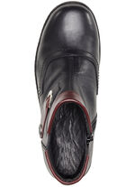 ELENA EDEN Bootie mit ansprechendem Metallschmuck SCHWARZ-BORDEAUX