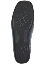 ELENA EDEN Slipper mit dekorativer Spange BLAU-WEISS-ROT