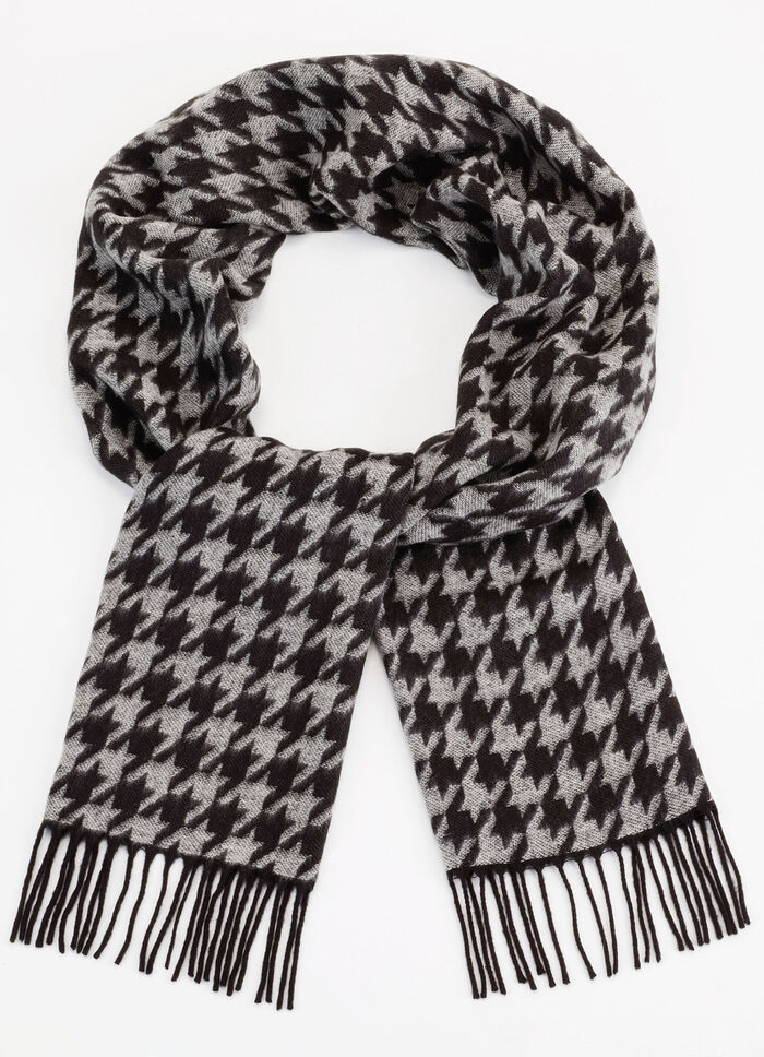 Schal mit Hahnentritt-Dessin 