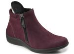 ELENA EDEN Bootie aus Nubukleder BORDEAUX