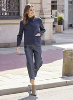 Kurzjacke mit Stehkragen 