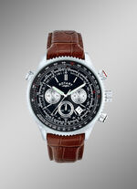 Klassischer Chronograph mit Edelstahlgeh&auml;use 