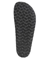 GINO GALANTE, klassische Herren-Pantoletten, Weite H, aus Leder SCHWARZ