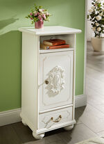 Teilmassive Kommode im Landhausstil WEISS