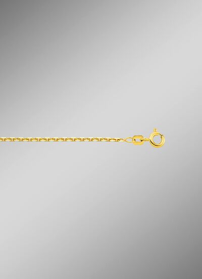 Diamantierte Ankerkette aus Gold 