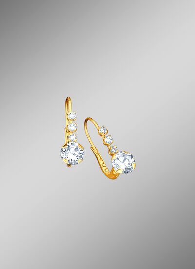 Ohrringe mit synth. Zirkonia 