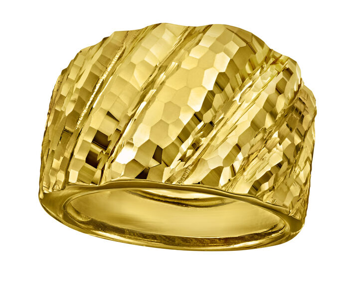 Stark diamantierter Damenring 