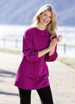 Longshirt mit seitlichen Eingrifftaschen 