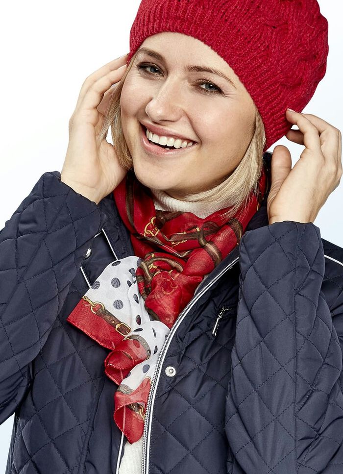 Schal mit aktuellen Ketten- und G&uuml;rtelmotiven 