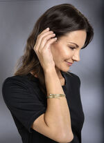 Flexibler, massiver Schlangen-Armreif 