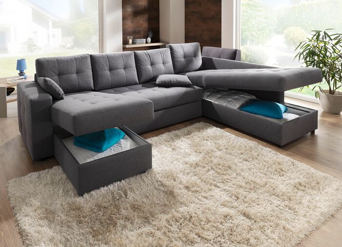 Polsterm&ouml;bel mit Bettfunktion verschiedene Ausf&uuml;hrungen 