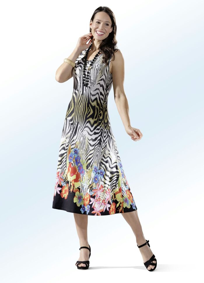 Kleid mit Bord&uuml;rendruck 