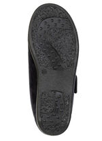 Bequeme Damen-Klettschuhe, Weite H, mit herausnehmbarem Fußbett SCHWARZ