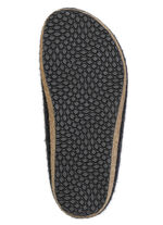 Edle Damen-Hausschuhe, Weite G, aus Schurwolle, nahtlos handgefilzt GRAFIT