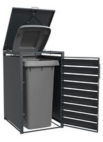 M&uuml;lltonnenbox &bdquo;Kubus&ldquo;, anthrazit 