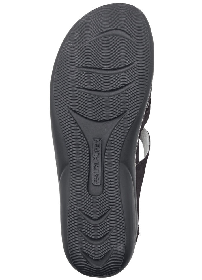 Waldl&auml;ufer Sandale mit verstellbaren Riemchen SCHWARZ