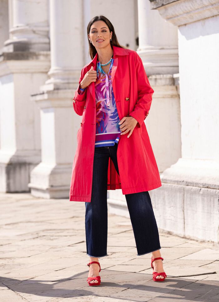 Trenchcoat mit G&uuml;rtel 