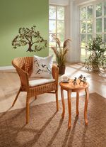 Teilmassiver Beistelltisch NATUR-HONIG