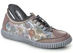 Gemini Sneaker aus teilweise floral bedrucktem Rindleder 