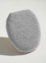 Badgarnitur mit rutschhemmender Rückseite SILBER-GRAU