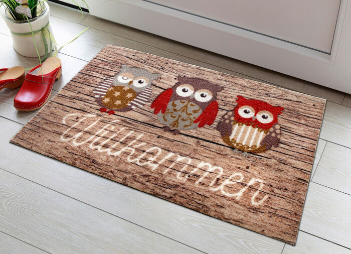 Fußmatte mit rutschhemmend beschichteter Rückseite 