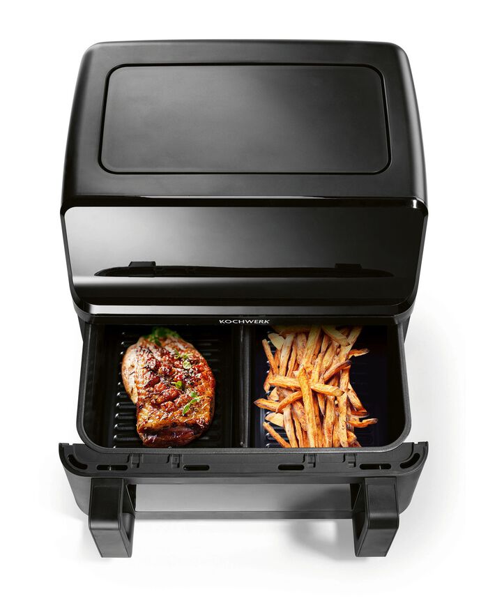 Digitale Hei&szlig;luftfritteuse mit Touchdisplay CREME