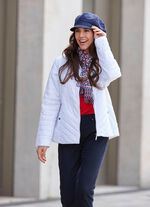 Jacke mit Reißverschlussleiste WEISS